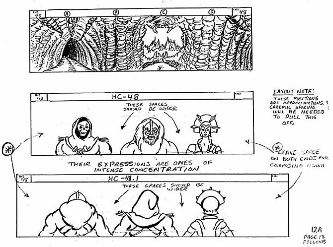 Cosmic Comet storyboard page 12A