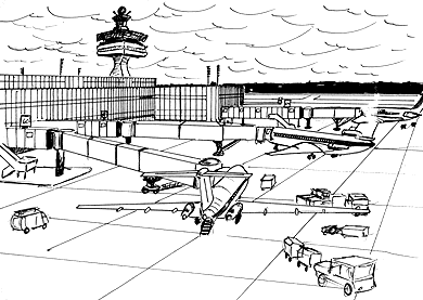 Shazam storyboard - airport scene